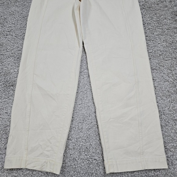 Madewell Jeans Womens 30 Cream High Rise Tapered‎ Denim Office READ - Picture 2 of 16